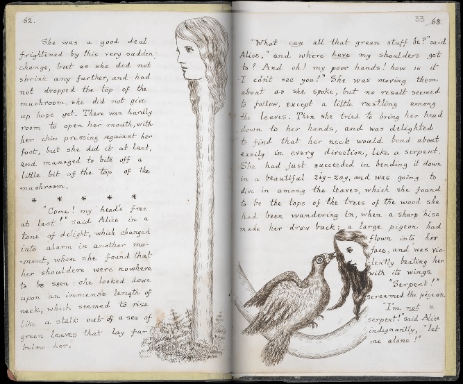 Сказка Алиса в стране чудес Льюис Кэрролл рукопись Шляпников | Вдохновить на роман